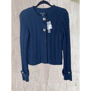 NWT Banana Republic Size Medium Navy Cardigan